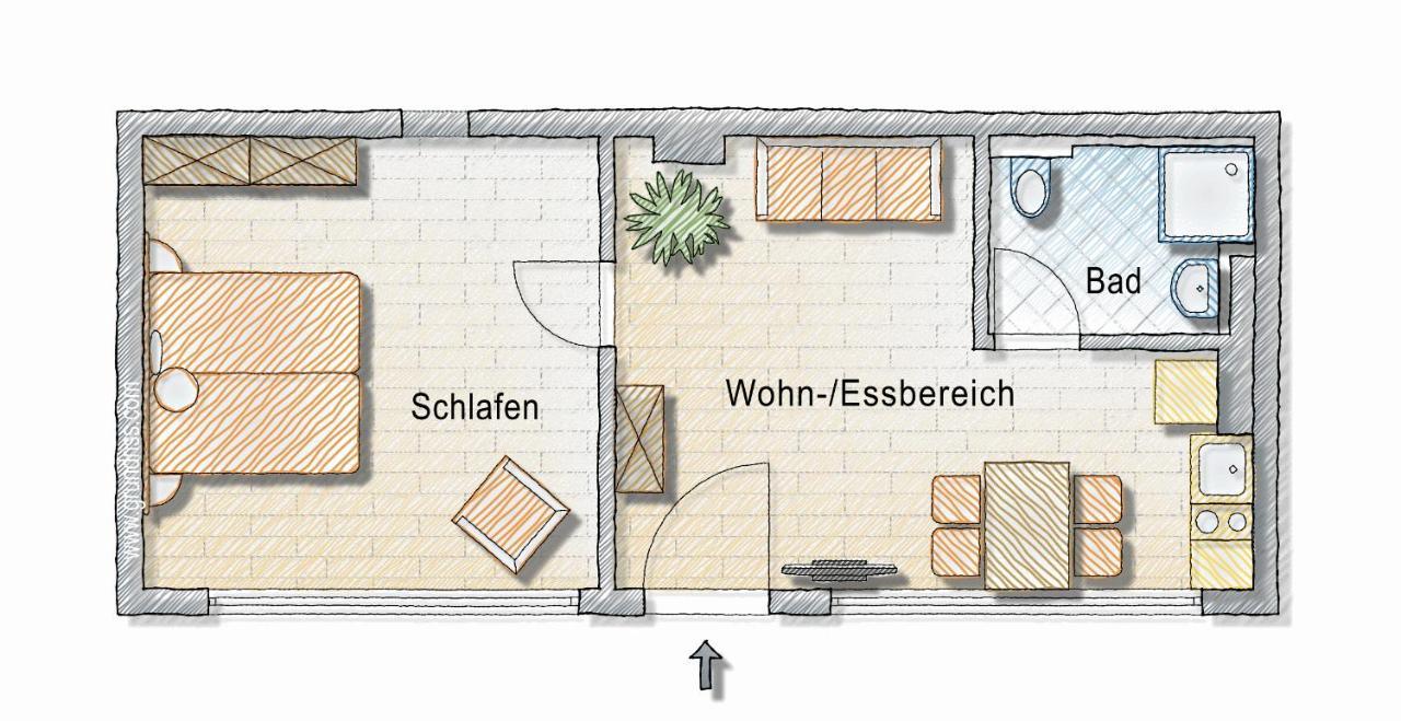 2-Zimmer-Appartment In Top-City-Lage Mit Parken Und Klimaanlage Núremberg Exterior foto
